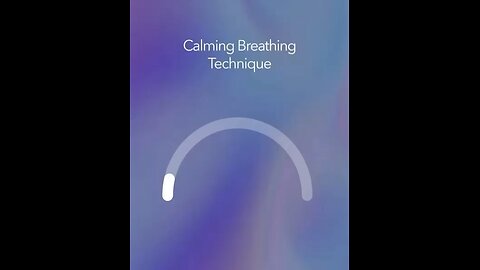 Calming breath technique