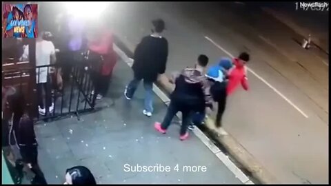 Brazilian man kicked against moving bus dragged under the wheels