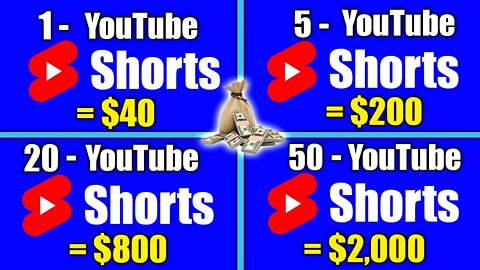 Como Ganhar Dinheiro Com YouTube SHORTS | Tutorial PASSO A PASSO para Você Ganhar $40,19/Dia