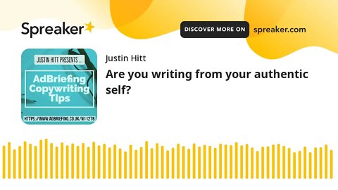 Are you writing from your authentic self?