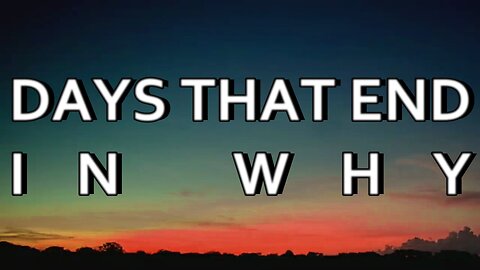 Morgan Wallen "Days That End In Why" Lyrics