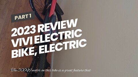 Amazon Review Vivi Electric Bike, Electric Bike for Adults, 26" Ebike 500W Adult Electric Bicyc...