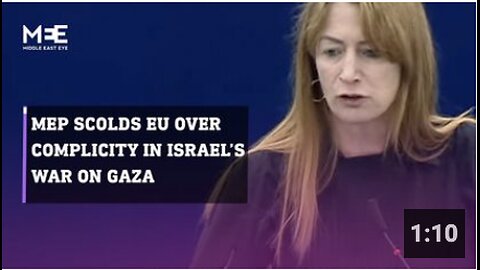 Irish MEP Clare Daly scolds the EU over their complicity in Israel’s war on Gaza