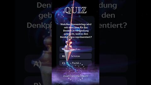 Rätsel: Welches Sternzeichen wird mit dem Denken in Verbindung gebracht? #alphaiomega