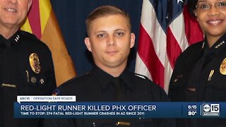Police: Red-light runner who killed Phoenix officer was driving twice posted speed
