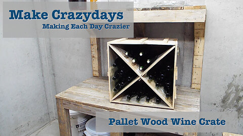 Pallet Wood Wine Crate