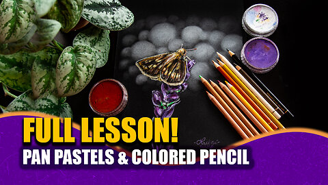 Pan Pastel & Colored Pencil Mixed Media FULL LESSON!