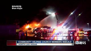 Community helps destroyed church