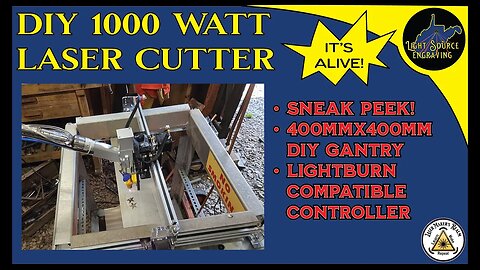 DIY 1000 Watt Fiber Laser Cutter Made With Redneck Engineering Techniques