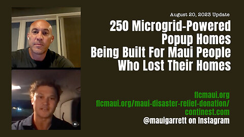 250 Microgrid-Powered Popup Homes Being Built For Maui People Who Lost Their Homes