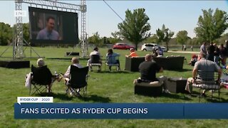 Golf fans attend Ryder Cup watch party is Kohler