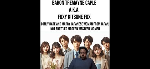 Foxy Kitsune Fox: I Only Date & Marry Japanese Woman From Japan, Not Entitled Modern Western Women
