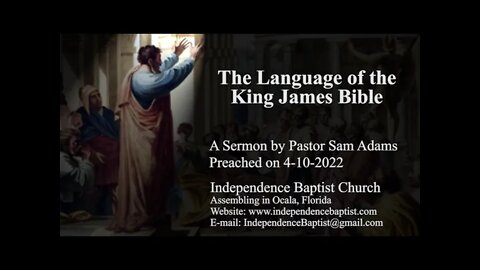 The Language of the King James Bible