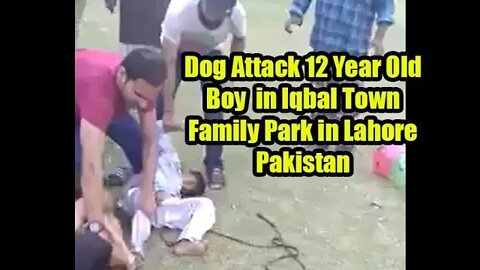 Man who rescued a 12-year-old boy from a dog attack in Iqbal Town Family Park in Lahore Pakistan