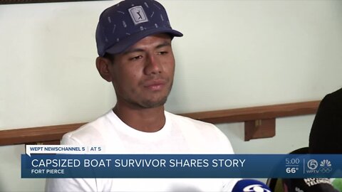 Capsized boat survivor shares his experience