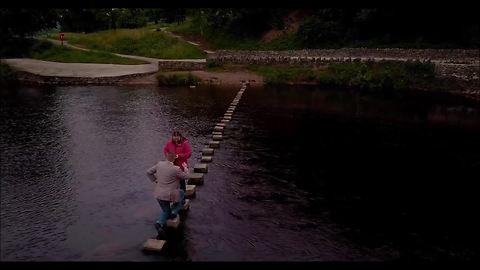 Surprise marriage proposal at Bolton Abbey