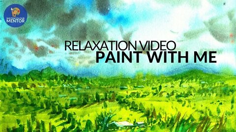 Relaxing Painting Video with Music | Loose Watercolor Tutorial