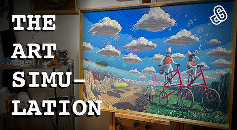 Surrealism Painting Process Time-lapse - The Great Parade - Trippy Art Showcase