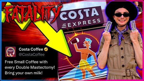 Costa Coffee Goes FULL Bud Light! Trans Man With Double Mastectomy Scars Advertising WOKE Lattes?