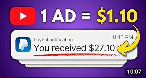 Earn $1.10 PER AD Watched - Make Money Online