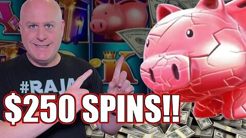 MAX BET PIGGY BANKIN MARATHON! 🐷 $250 SPINS WINS NONSTOP JACKPOTS IN THE HIGH LIMIT ROOM!