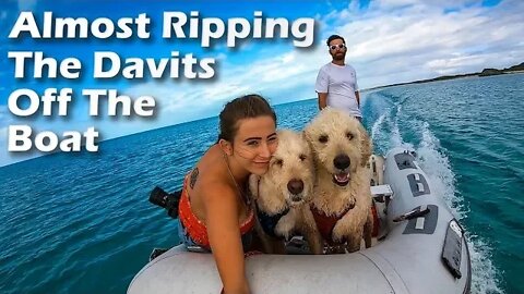 Almost Ripping the Davits Off! - S5:E23 sailing vlog