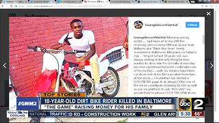 Rapper The Game raising money for dirt bike rider killed in Baltimore