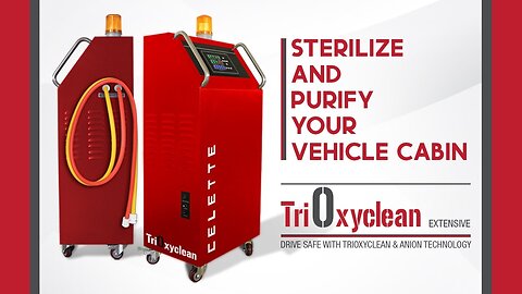 How to sterilize and purify a car cabin with car disinfectant TriOxyclean Ozone & Anion Technology