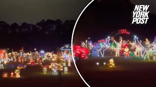 Florida man puts up 5 acres of Christmas lights