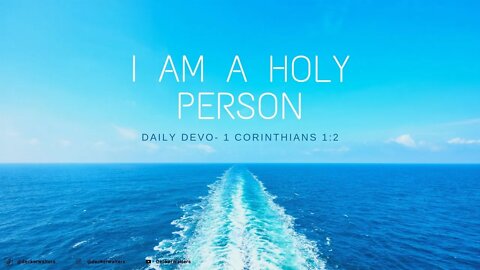 Daily Devo Who I am in Christ (D73)