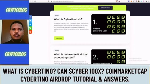 What Is Cybertino? Can $CYBER 100X? Coinmarketcap Cybertino Airdrop Tutorial & Answers.