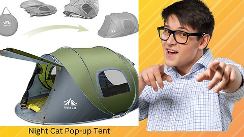 Night Cat Pop-up Tent