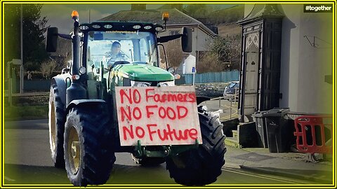 Farmers Protesting the Welsh Government's Proposed Farming Policy