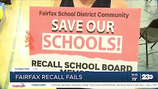 Fairfax Warriors efforts to recall school board trustees fails