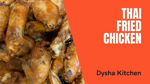 Cooking Thai Fried Chicken at Home. Cooking Idea & Inspiration. Dysha Kitchen. #shorts
