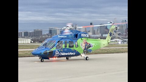 Children’s Mercy Helicopter Launches to save a life