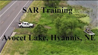 Search and Rescue Training, Avocet Lake, Hyannis, NE, Fly with Mike