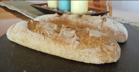 Caraway Rye Bread (Easy... No Kneading... No Mixer... No Yeast Proofing)