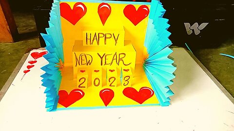 Happy New Year Greeting Card 2023 - Handmade New Year Card - Diy New Year Card Making Handmade