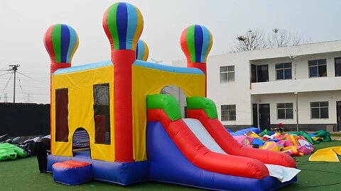 Ballon Inflatable Bounce House With Slide#factorybouncehouse#factoryslide#bounce #bouncy #castle