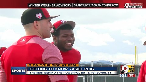 Yasiel Puig brings power bat, power personality to Reds