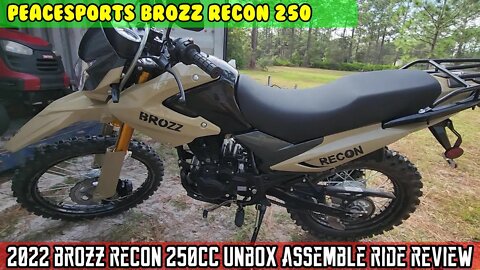 2022 Peacesports Brozz Recon 250 (229) CC enduro Dual-sport motorcycle build and review.