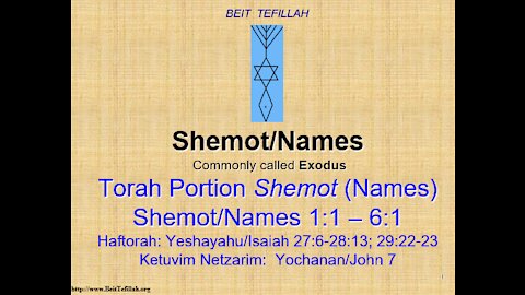 Midrash on Torah Portion Shemot & Yochanan 7