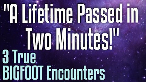 3 Bigfoot Encounters - "A lifetime passed in those 2 minutes!"