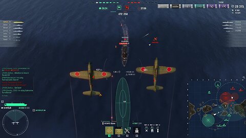 Ryujo vs New York - AP Bomber on Battleship Attack Run Demo