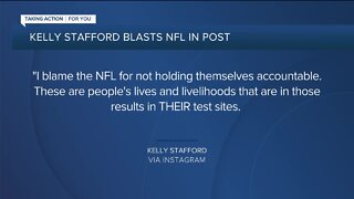 Kelly Stafford blasts NFL after Matthew's false-positive test