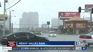 Heavy rain hits Las Vegas valley on Aug. 4