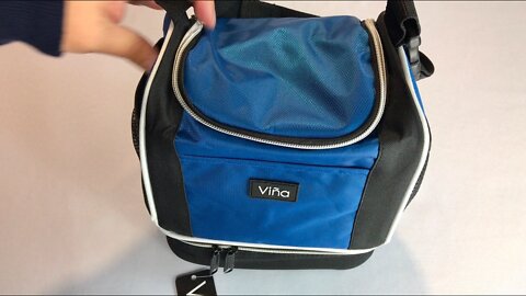 Vina Thermal Insulated Double Decker Lunch Bag Cooler Tote review