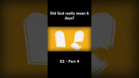 Did God Really Mean 6 Days? #jesus #creation #sixdays #god #godsaid