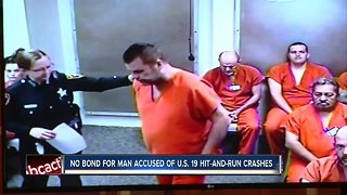 No bond for man accused of being a "one man crash derby" on US 19